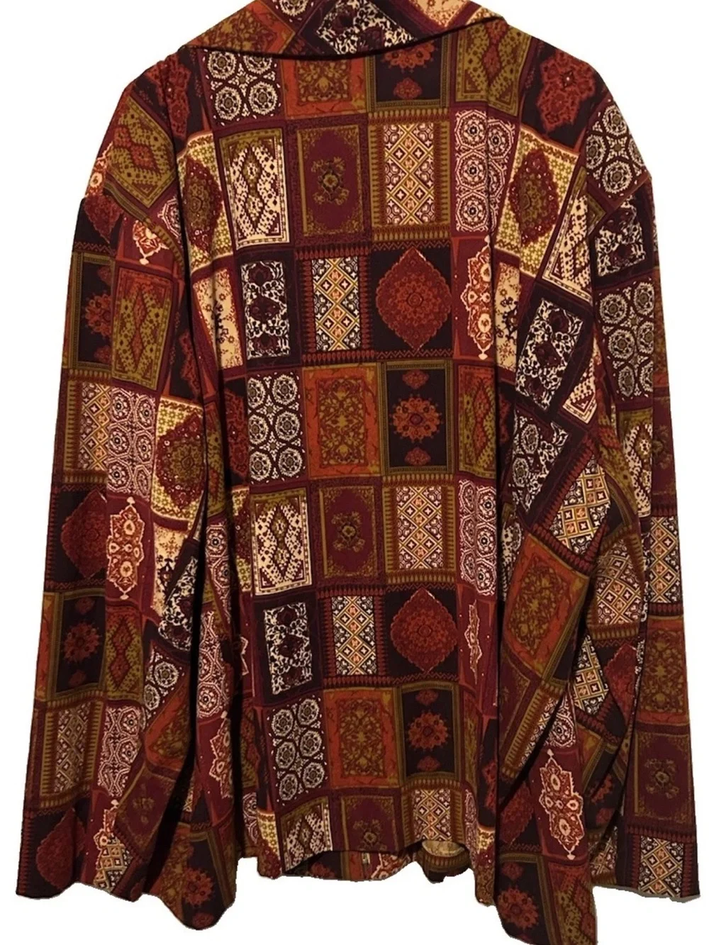 Russell Kemp Jacket 5X Rich Fall Colors Soft Moleskin Fabric Zip Front Plus Size